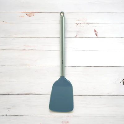 Gambar Kris Spatula Turner Solid Nylon Gagang Stainless Steel - Abu-abu