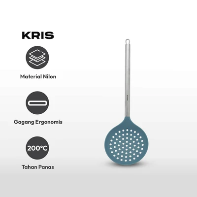 Gambar Kris Sendok Saring Nylon Dengan Handle Stainless Steel