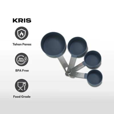 Gambar Kris Sendok Takar Set 4 pcs - Abu-Abu