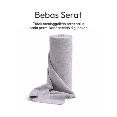 Gambar Informa Terry Kain Lap Dapur Roll Tearline - Abu-Abu