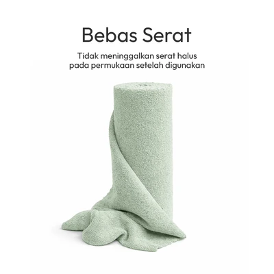 Gambar Informa Terry Kain Lap Dapur Roll Tearline - Hijau
