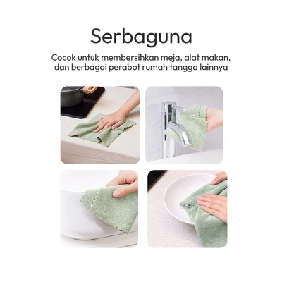 Gambar Informa Terry Kain Lap Dapur Roll Tearline - Hijau
