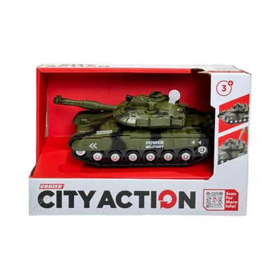Gambar Cruzer 1:20 City Action Friction Army Tank