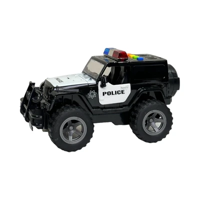 Gambar Cruzer 1:16 City Action Friction Jeep Police - Hitam