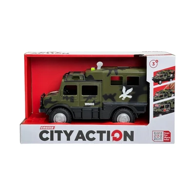 Gambar Cruzer 1:16 City Action Friction Army Truck
