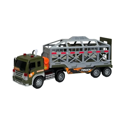 Gambar Cruzer 1:16 City Action Friction Dino Rescue Transport Truck