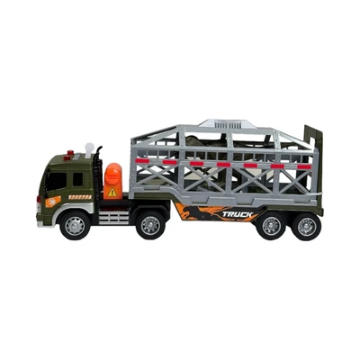 Gambar Cruzer 1:16 City Action Friction Dino Rescue Transport Truck