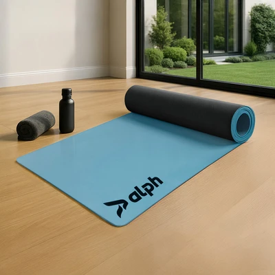 Gambar Alph Matras Yoga PU Rubber 3 mm - Biru