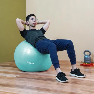 Gambar Alph 55 cm Bola Fitness V2 - Hijau