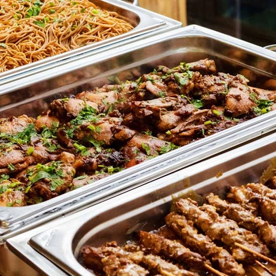Gambar Kris Penghangat Makanan 3 Pan Stainless Steel - Silver