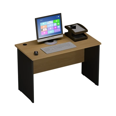 Gambar Informa Haris Meja Kantor 1260 - Cokelat Biaca Oak