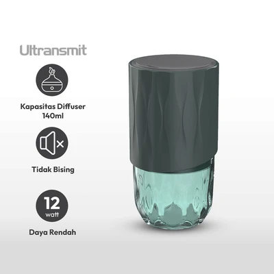 Gambar Ultransmit Diffuser Aromaterapi Ultrasonic Shadow - Hijau Muda