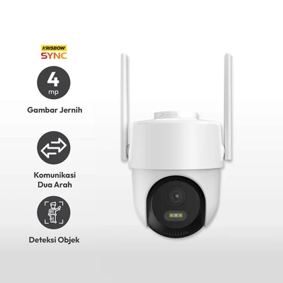 Gambar Krisbow Sync Wifi Ip Camera Outdoor Ptz Speed 24q 4mp