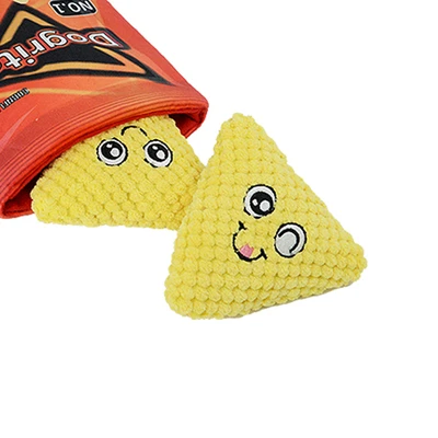 Gambar Pet Kingdom Mainan Anjing Hot Chips - Merah