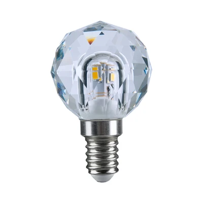 Gambar Krisbow Bohlam LED Crystal Round 3 Watt 260 Lumen Warm White E14 - Kuning
