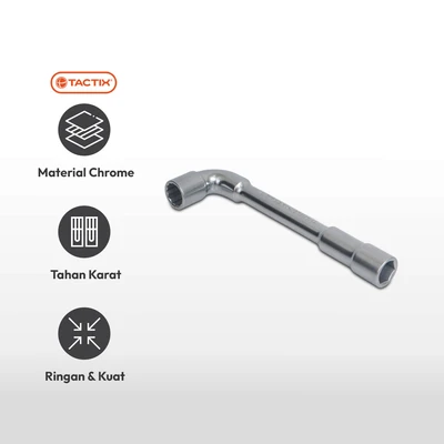Gambar Tactix Kunci Sok L 14 mm - Silver