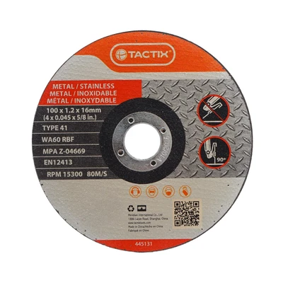 Gambar Tactix Mata Gerinda Ss/Inox 100X1.2X16 mm