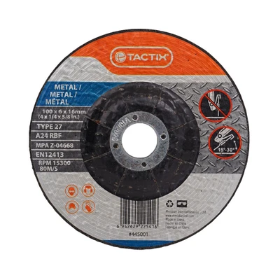 Gambar Tactix Mata Gerinda Metal 100X6X16 mm