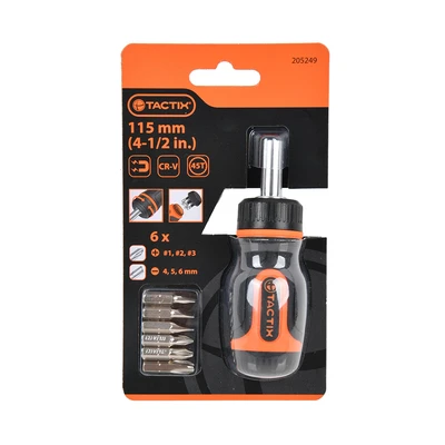 Gambar Tactix Obeng Ratchet 4.5 Inch Set 6 pcs