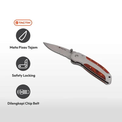 Gambar Tactix Pisau Lipat Multifungsi Stainless Steel