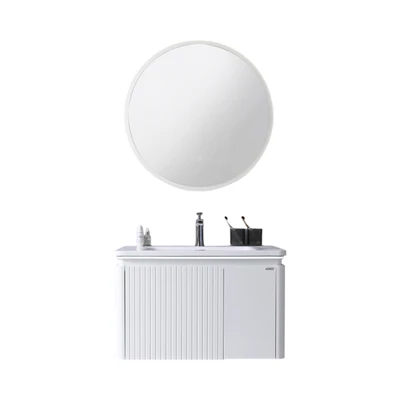 Gambar Acroz Cielo Set Kabinet Kamar Mandi PVC - Putih