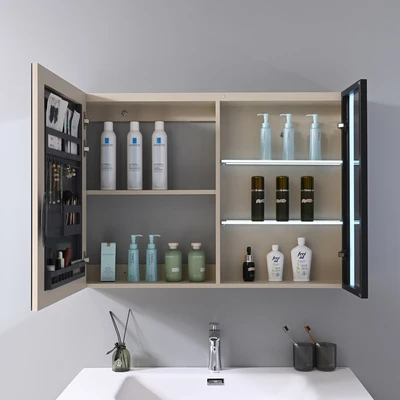 Gambar Acroz Olivio Set Kabinet Kamar Mandi PVC - Putih/Krem