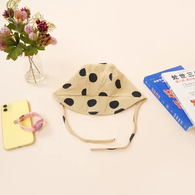 Gambar Ataru Topi Bonnet Anak Polkadot - Cokelat