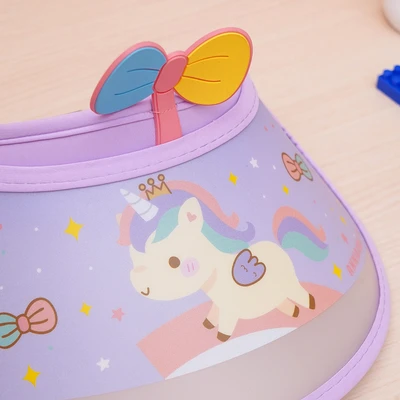 Gambar Ataru Topi Visor Anak Unicorn - Ungu