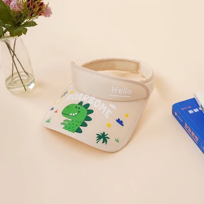 Gambar Ataru Topi Visor Anak Extendable Dino - Krem Beige