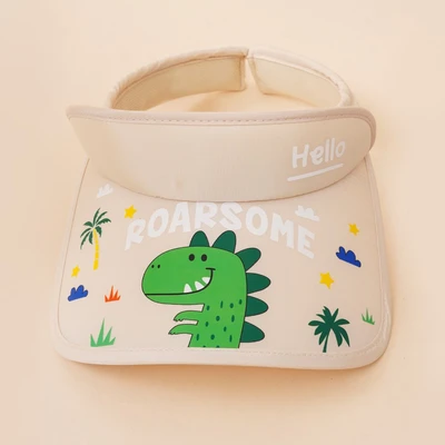 Gambar Ataru Topi Visor Anak Extendable Dino - Krem Beige