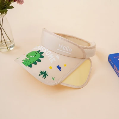 Gambar Ataru Topi Visor Anak Extendable Dino - Krem Beige
