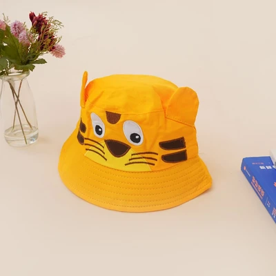 Gambar Ataru Topi Bucket Anak Tiger Ears - Oranye