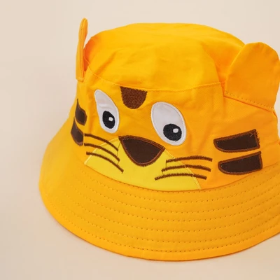 Gambar Ataru Topi Bucket Anak Tiger Ears - Oranye
