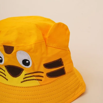Gambar Ataru Topi Bucket Anak Tiger Ears - Oranye