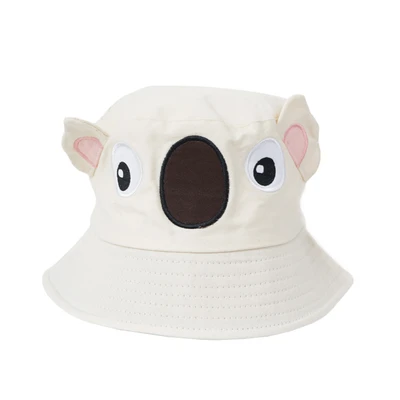 Gambar Ataru Topi Bucket Anak Koala Dengan Ears - Abu-Abu
