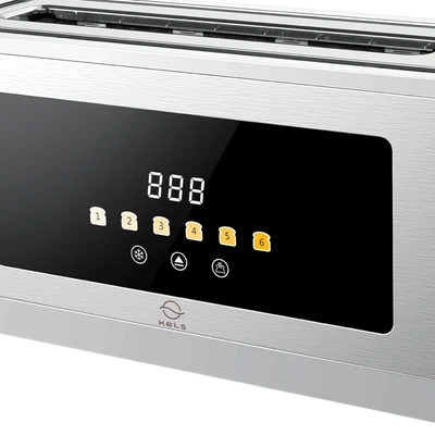 Gambar Kels Toaster Digital Wide - Silver