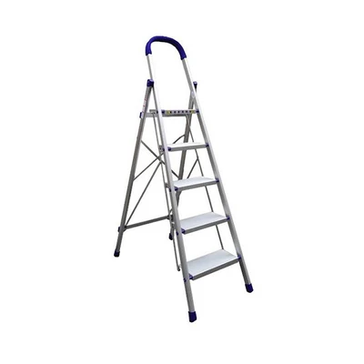 Gambar Krisbow 1.1 Mtr Tangga Lipat Aluminium 5 Wide Step Prlswt1105