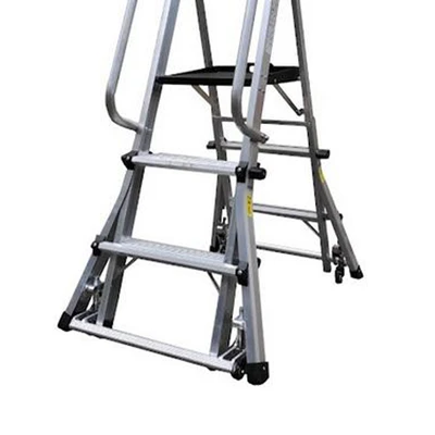 Gambar Krisbow 1.1 Mtr Tangga Aluminium Rolling Multi 4X2 Step Prlrm1108
