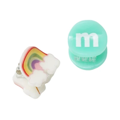 Gambar Ataru Jepit Rambut Rainbow Set 2 pcs - Biru