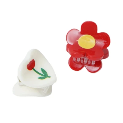 Gambar Ataru Jepit Rambut Flower Set 2 pcs - Merah