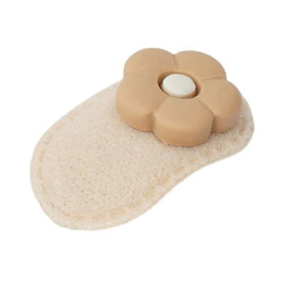 Gambar Ataru Jepit Rambut Oval Flower Set 2 pcs - Cokelat