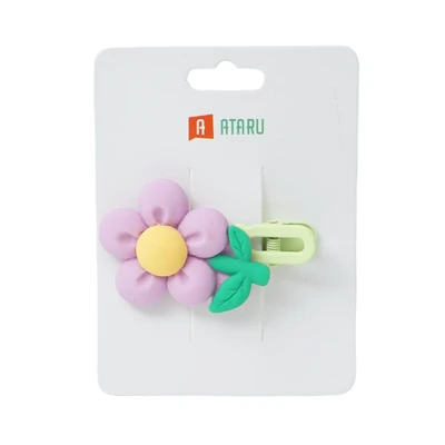 Gambar Ataru Jepit Rambut Flower - Ungu