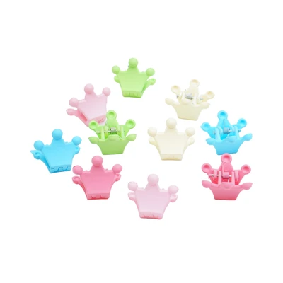Gambar Ataru Jepit Rambut Anak Crown Rainbow Set 10 pcs