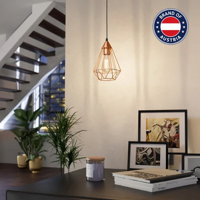 Gambar Eglo Tarbes Lampu Gantung Hias Small - Bronze Copper