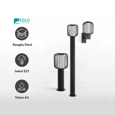 Gambar Eglo Ravello Lampu Taman Midway E27 110 cm - Hitam