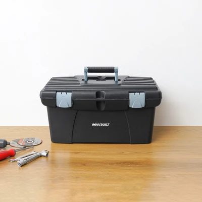 Gambar Maxbuilt Kotak Perkakas Plastik 19 Inch - Hitam