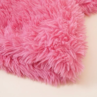 Gambar Ataru Topi Beanie Bunny Long Ears Fur - Pink