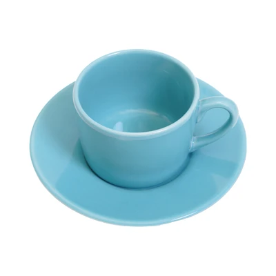 Gambar Selma Kara Cangkir Dengan Saucer Keramik 210 ml - Biru