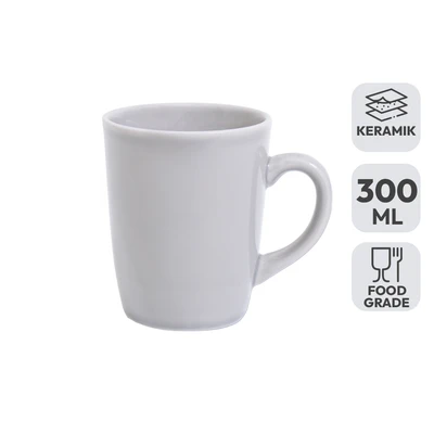 Gambar Selma Kara Mug Keramik 300 ml - Abu-abu