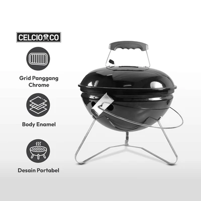 Gambar Celcio & Co 35 Cm Pemanggang Arang Bbq Industrial